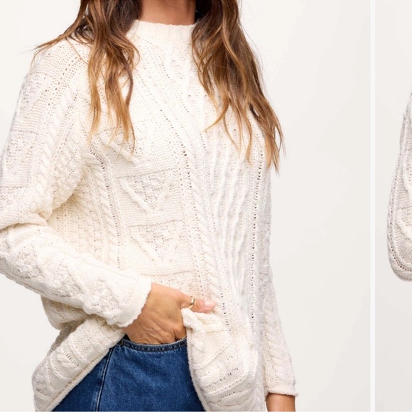 Nuuds heritage cable sweater- size small - Picture 2 of 7